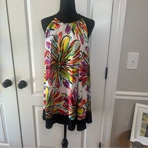 VM Vibrant Multicolor Floral Mini Dress